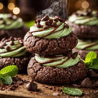 Chocolate Mint Sugar Cookie Drops