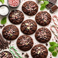 Chocolate Mint Truffle Cookies