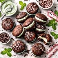 Chocolate Mint Whoopie Pies