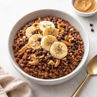 Chocolate Monkey Oatmeal for One Gluten Free