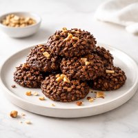Chocolate No Bake Cookies with Nuts