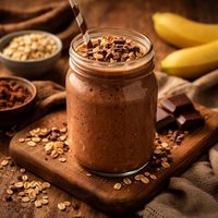 Chocolate Oatmeal Smoothie the Perfect Post Workout Breakfast