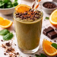 Chocolate Orange Green Smoothie