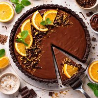 Chocolate Orange Velvet Tart