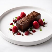Chocolate Pate with Raspberries