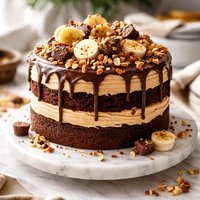 Chocolate Peanut Butter and Banana Cake Aka Elvis Cake