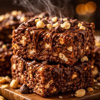 Chocolate Peanut Butter Cereal Treats