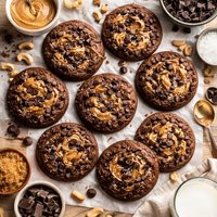Chocolate Peanut Butter Chocolate Chip Cookies
