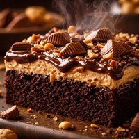 Chocolate Peanut Butter Cup Sheet Cake
