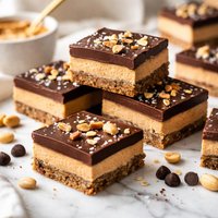 Chocolate Peanut Butter Freezer Bars