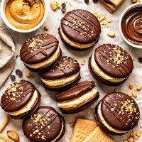 Chocolate Peanut Butter Moon Pies