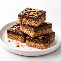 Chocolate Peanut Butter Oatmeal Protein Bars