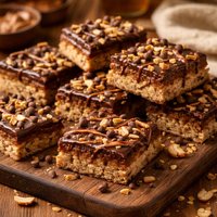 Chocolate Peanut Butter Oatmeal Squares