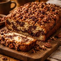 Chocolate Pecan Coffee Cake Just Right for Any Time
