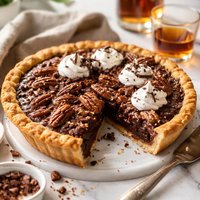 Chocolate Pecan Pie with Bourbon