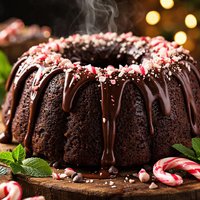Chocolate Peppermint Bundt Cake