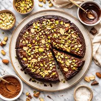 Chocolate Pistachio Almond Cake Rich and Easy
