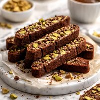 Chocolate Pistachio Biscotti