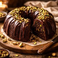Chocolate Pistachio Bundt Cake