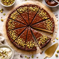 Chocolate Pistachio Cheesecake