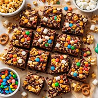 Chocolate Popcorn Bars