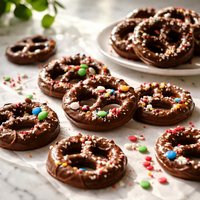 Chocolate Pretzel Ring Candies
