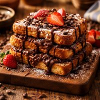 Chocolate Pudding French Toast
