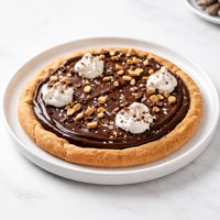 Chocolate Pudding Pizza with Peanut Butter Crust