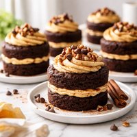 Chocolate Pumpkin Mini Cakes