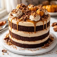 Chocolate Pumpkin Spice Cake
