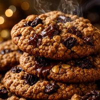 Chocolate Raisin Oatmeal Cookies