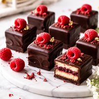 Chocolate Raspberry Petit Fours