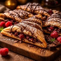 Chocolate Raspberry Triangle