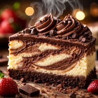 Chocolate Ribbon Cheesecake