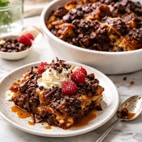 Chocolate Rum Bread Pudding