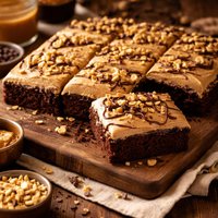 Chocolate Sheet Cake with Peanut Butter Suede