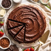 Chocolate Sour Cream Cake with Fudgy Frosting