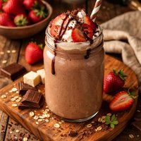 Chocolate Strawberry Tofu Shake