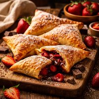 Chocolate Strawberry Turnovers