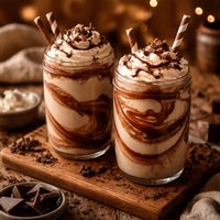 Chocolate Swirl Milkshakes