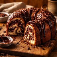 Chocolate Syrup Swirl Cake