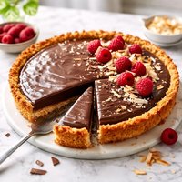 Chocolate Tart with Coconut Macaroon Crust