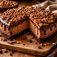 Chocolate Turtle Cheesecake