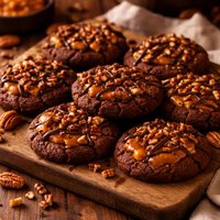 Chocolate Turtle Cookies