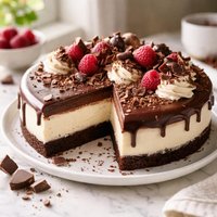 Chocolate Vanilla Cheesecake