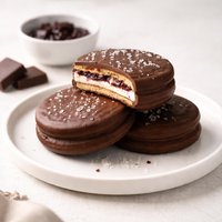 Chocolate Wagon Wheel Cookies