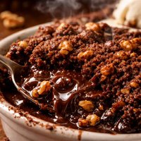 Chocolate Walnut Cobbler
