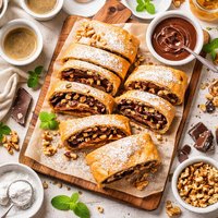 Chocolate Walnut Strudel