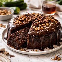Chocolate Zucchini Rum Cake