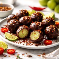 Chocolated Covered Grapes with a Kick